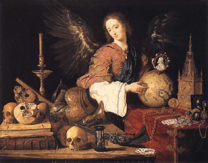 PEREDA, Antonio de Allegory of vanity China oil painting art